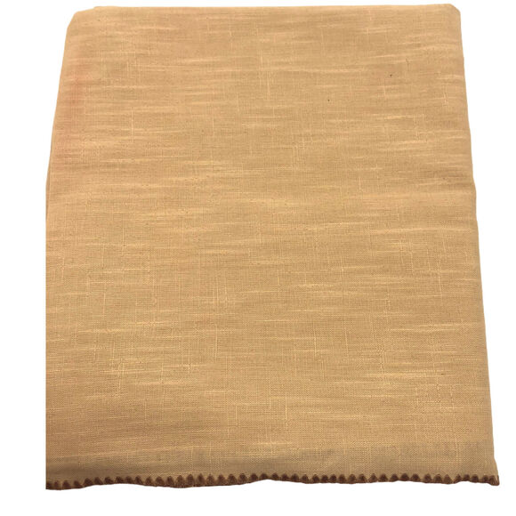 VTG Crown Manor Tablecloth 60" X 84" Brown Minimalist Cottagecore Cabin USA New - Picture 7 of 12